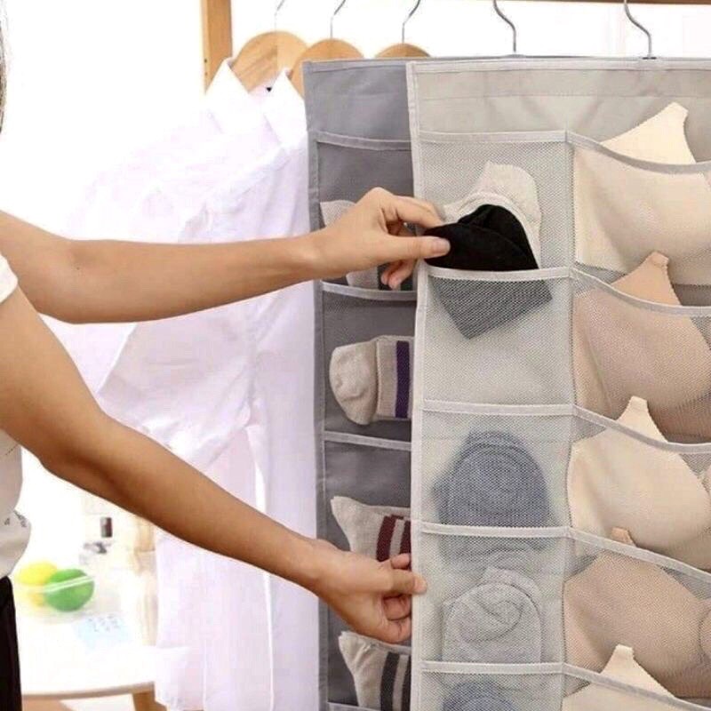 Túi Treo Đồ Lót -Tất 2 Mặt Nhiều  Ngăn Tiện Ích 30 Ngăn ,oasis-mart