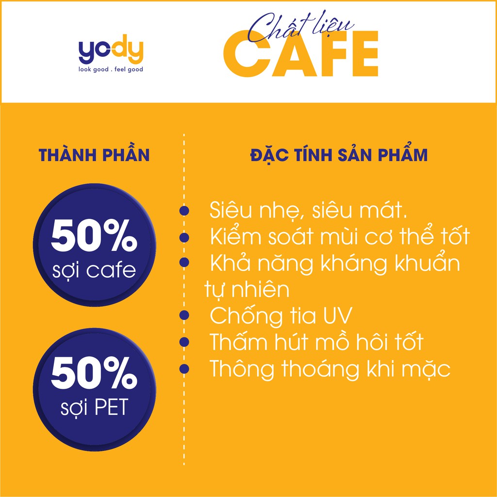 Áo thun phông trẻ em YODY chất mềm mịn thoáng khí KID4066