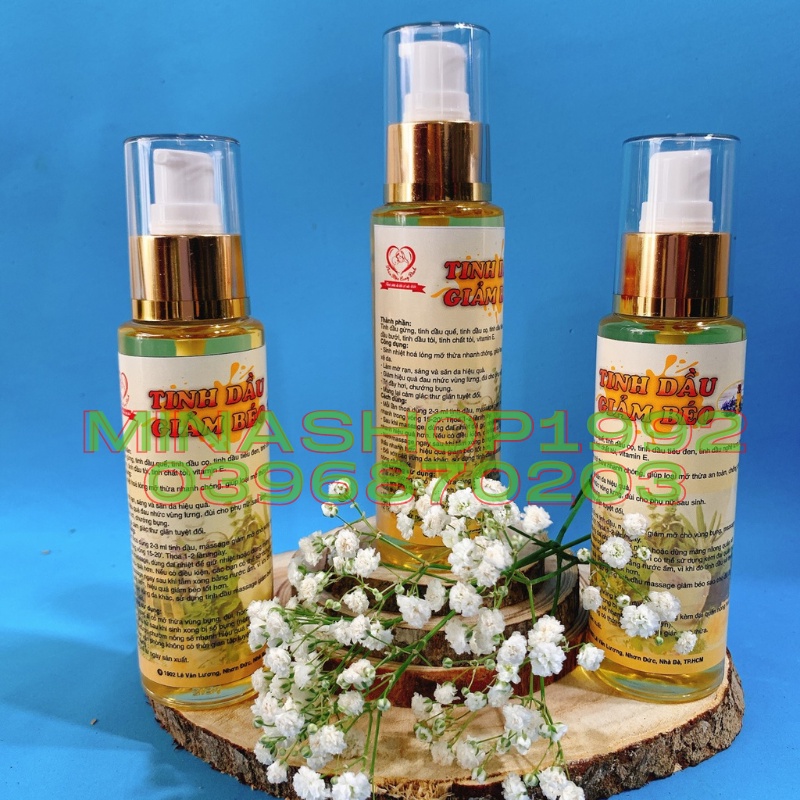 Tinh Dầu Giảm Béo 100ml - Mẹ sau sinh, Mờ dư thừa bụng, đùi, tay...