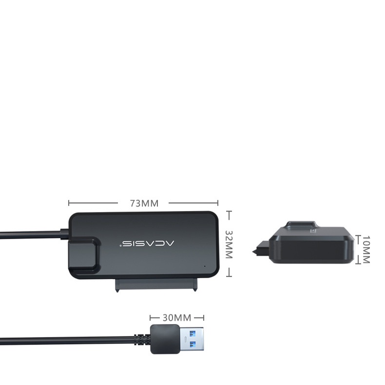 Hub USB gắn ổ cứng HDD SSD sata 3.5&quot; 2.5&quot; và 2 cổng USB 3.0 nguồn phụ 12v ACASIS