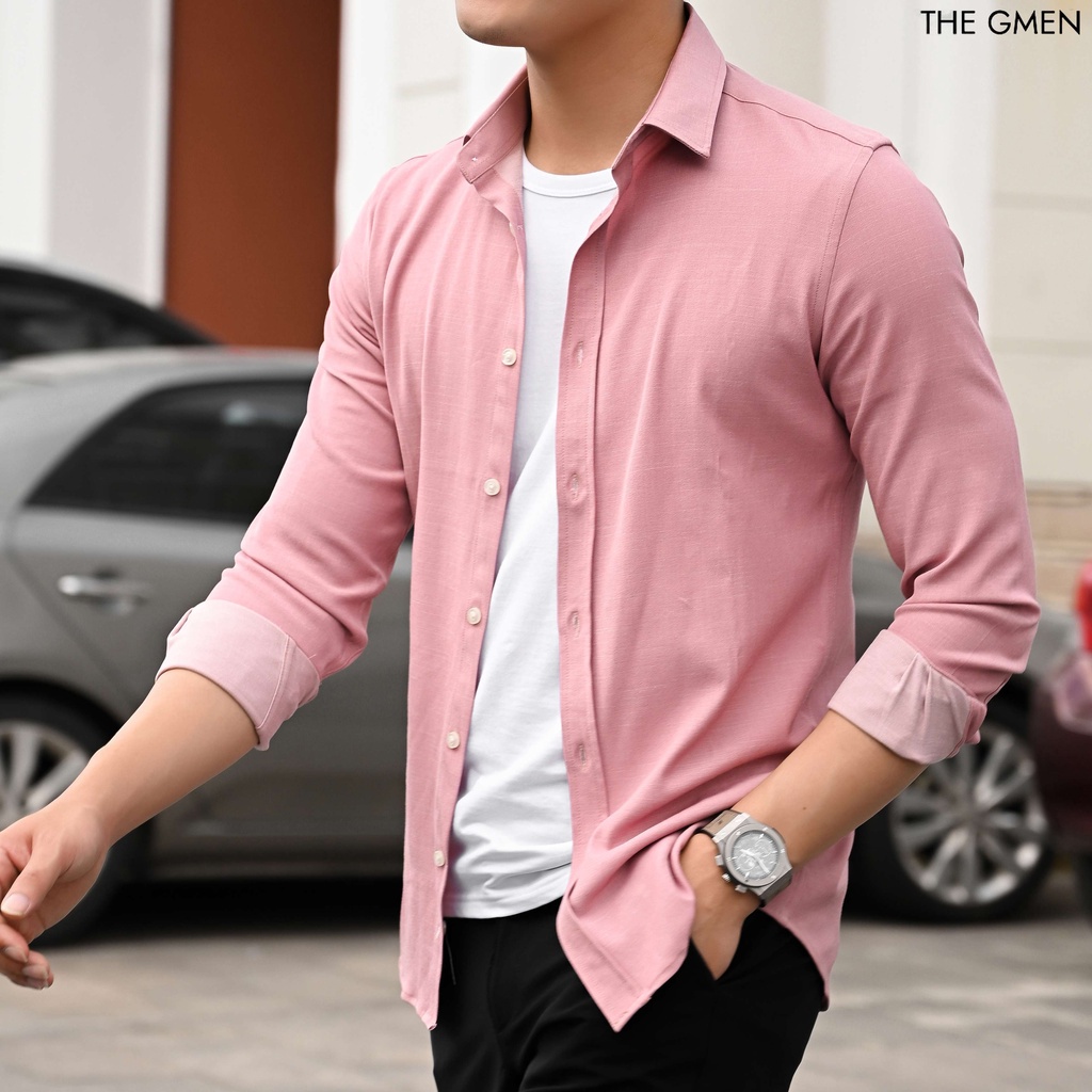 Áo sơ mi nam dài Curtis Shirt chất liệu mềm mịn, thấm hút mồ hôi tốt GM THE GMEN ELEGANT EST 2017
