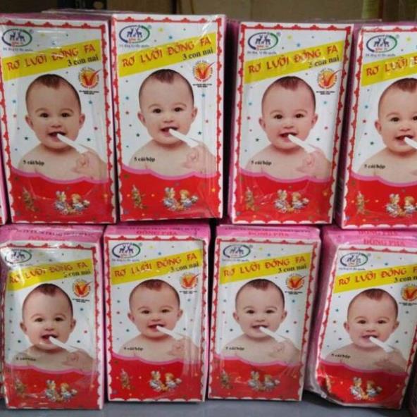 Combo 50 Rơ lưỡi Đông Fa 3 con nai - Hỗ trợ vệ sinh miệng cho trẻ
