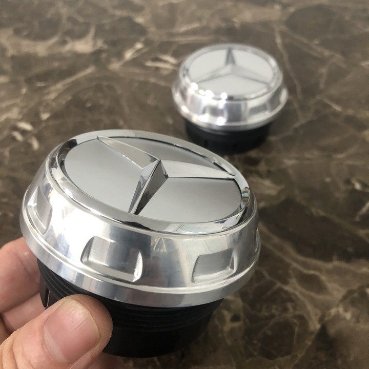 Logo chụp mâm, ốp lazang bánh xe ô tô Mercedes và Maybach TY-65 1 CHIẾC
