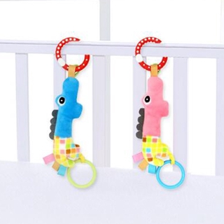 Baby Plush Soft Rattle Toys Mini Cartoon Animal Shaped Stuffed Toys Infant Stroller Car Seat Kids Bed Hanging Rattle