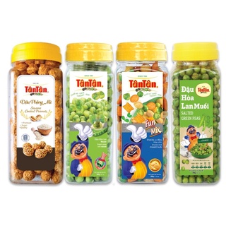 Chính hãng combo đậu phộng tân tân mè trắng 240g – đp snack & đậu thập cẩm 200g – đp hl wasabi – đp hòa lan muối 190g