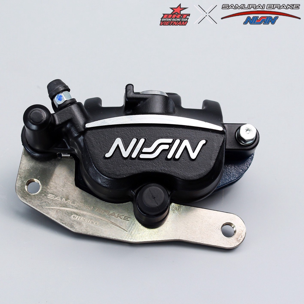 Heo dầu Samurai Nissin Brake 2 Pis Vario/AirBlade/Vision 125-150 cc Màu Đen