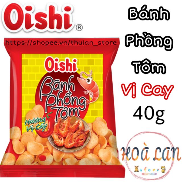 Snack bánh phồng tôm hương vị cay gói 40g