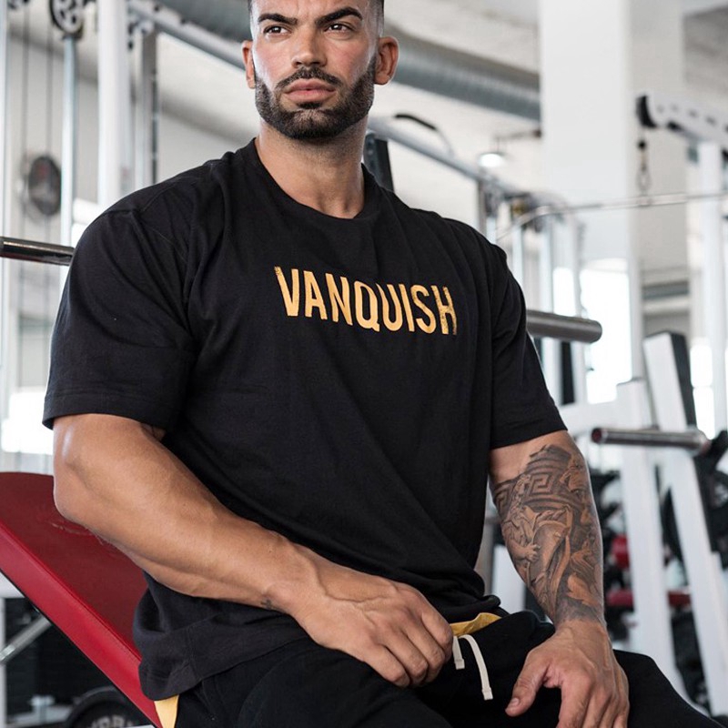 Áo thun cotton ngắn tay phong cách thể thao năng động cho nam