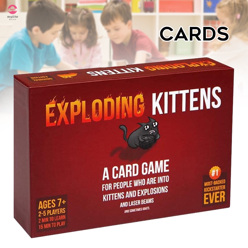 Bộ Thẻ Bài Trò Chơi Exploding Kittens Độc Đáo Thú Vị