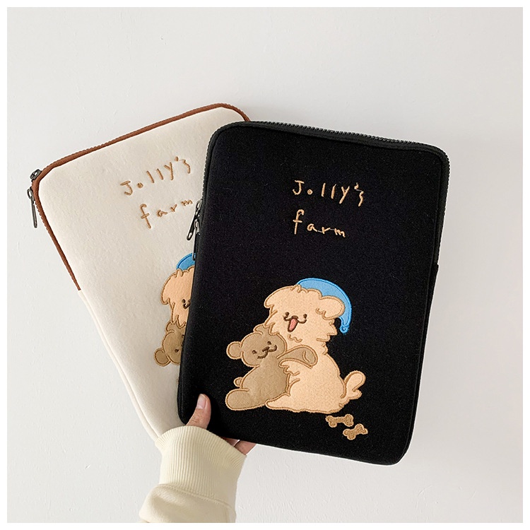 Túi đựng laptop 11/13/15 inch họa tiết chú cún dễ thương phong cách Hàn quốc