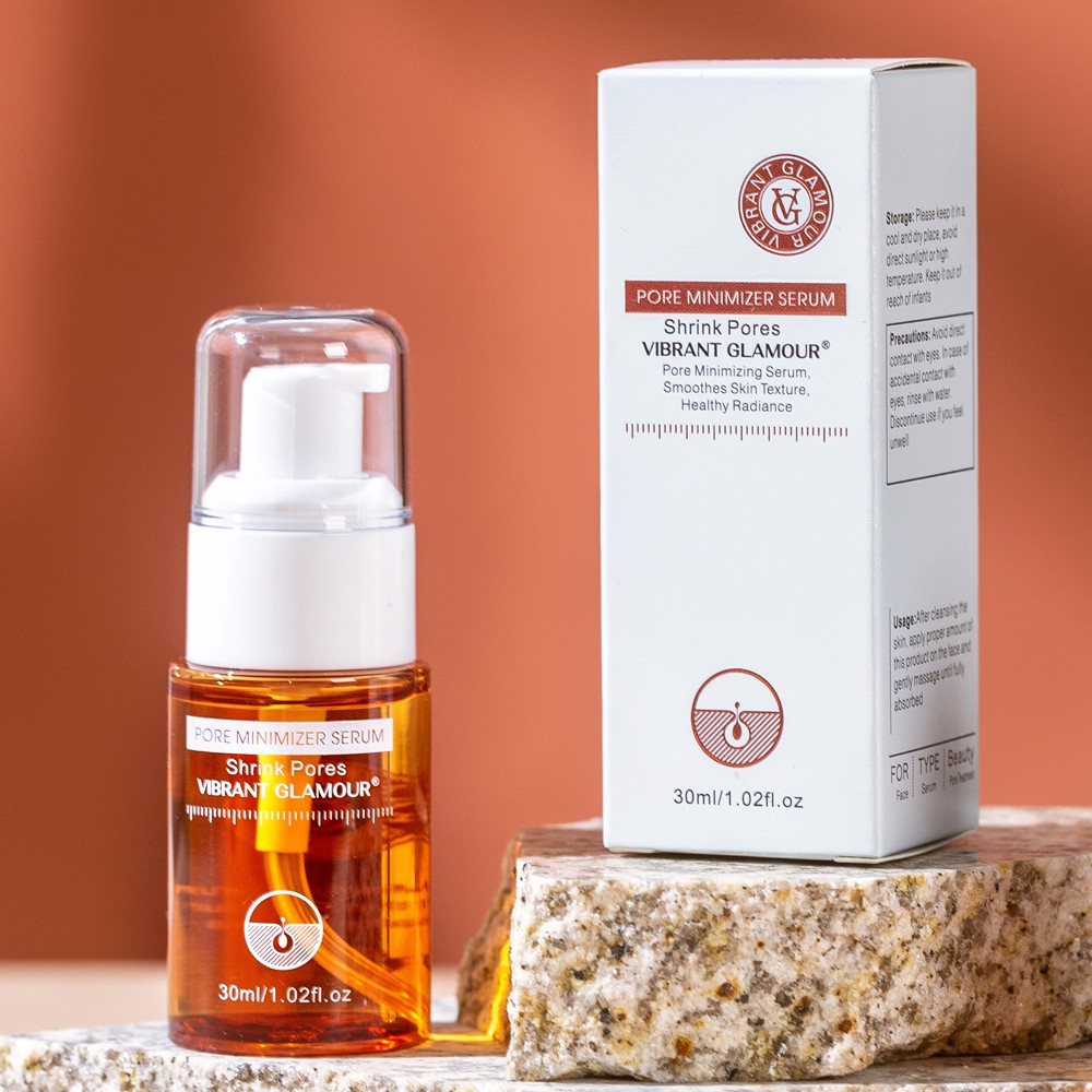Serum Thu Nhỏ Lỗ Chân Lông VIBRANT GLAMOUR Giảm Mụn Đầu Đen Dưỡng Ẩm Làm Săn Chắc Mịn Da Axit Hyaluronic/Salicylic 30ml | BigBuy360 - bigbuy360.vn