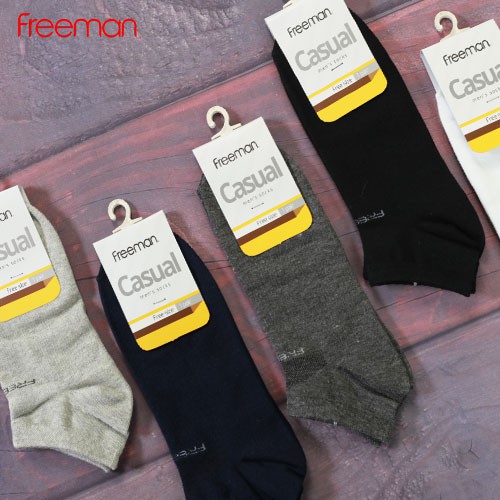 [Combo 5 đôi] Tất cổ ngắn chất liệu cotton FREEMAN