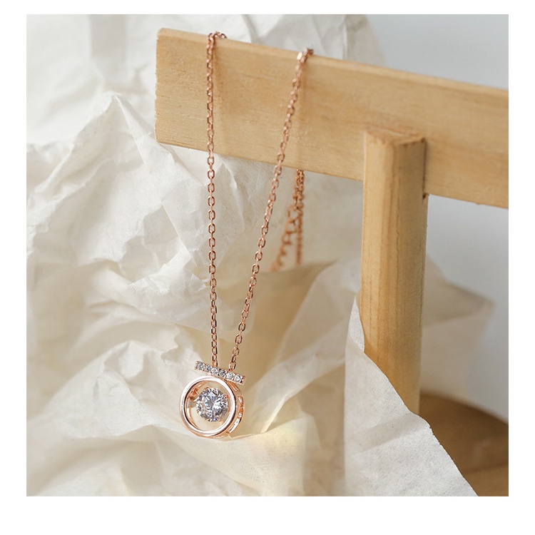 Park minying Dây Chuyền Bạc sterling Mặt Hình Nhịp Tim kim Thư Ký Cho Nữ Thiết Kế ins Netuencer Nuche Đơn Giản