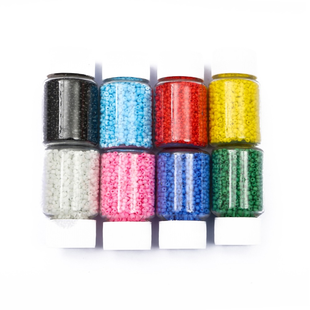 Lọ 3000 hạt cười xỏ làm trang sức 2mm