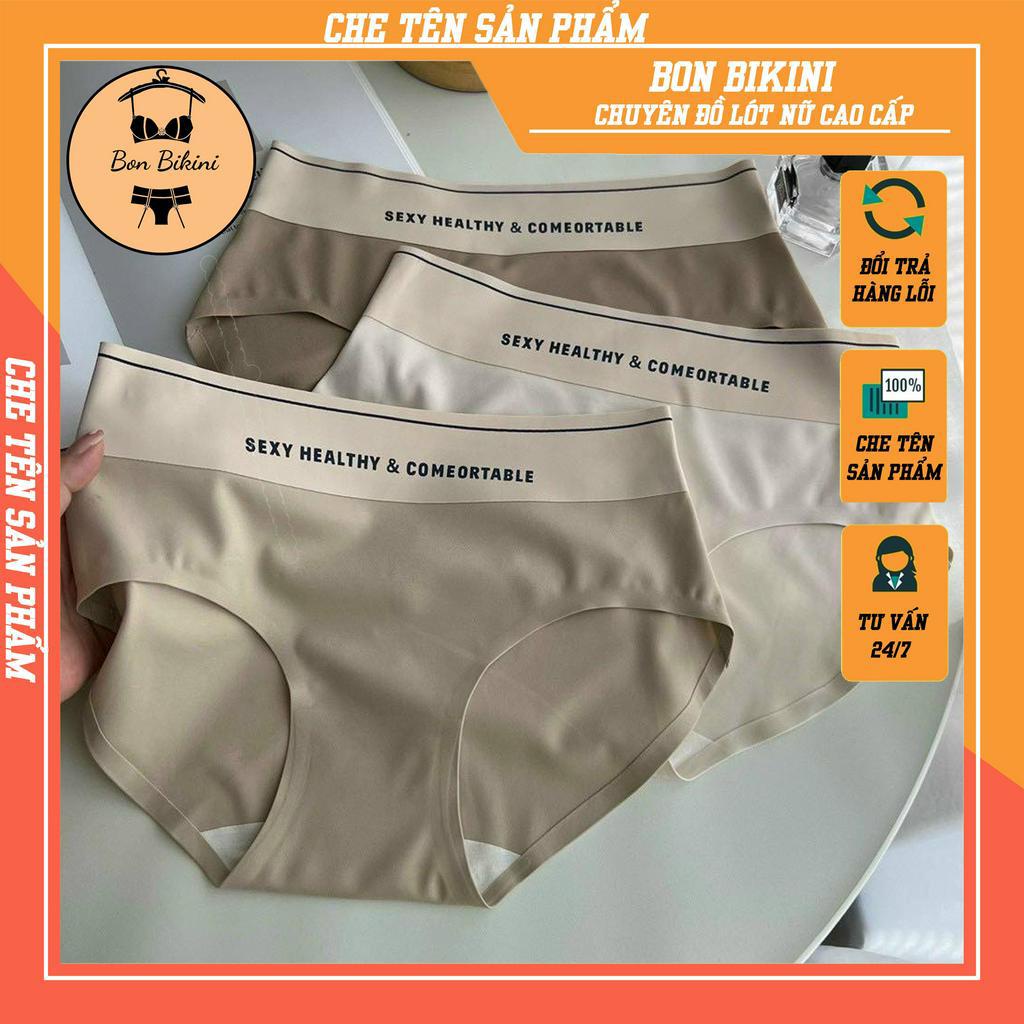Sét 5 Quần Lót Nữ Đúc Su Thun Lạnh Không Viền Cạp Cao SEXY HEALTHY Có Lớp Đáy Cotton