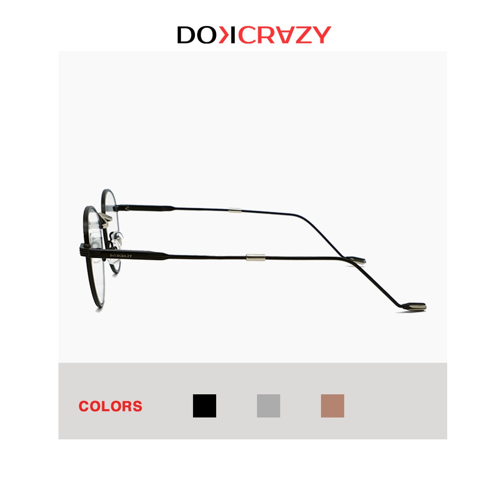 Gọng kính cận cao cấp KAMA DOKCRAZY chống ánh sáng xanh mắt không độ tròn giả cận thời trang nam nữ retro local brand | BigBuy360 - bigbuy360.vn