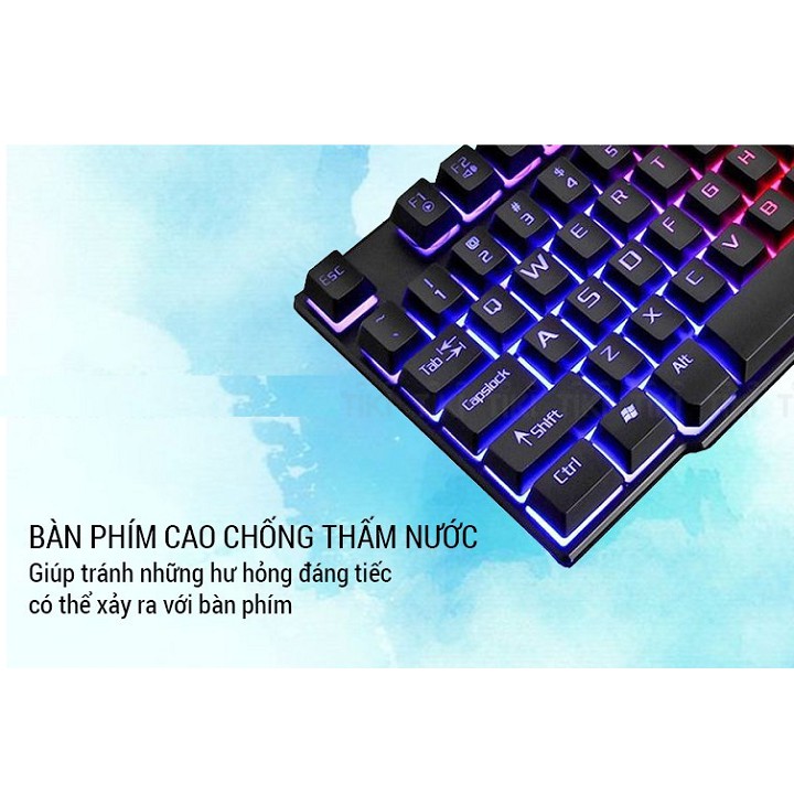 Bàn phím game thủ giả cơ Divipard GK-50 LED Rainbow