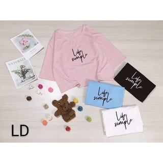 Áo thun croptop tay lỡ simple