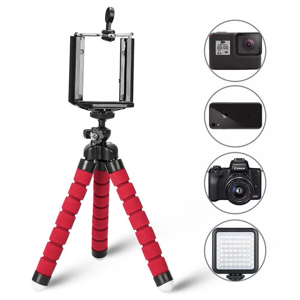 Giá đỡ ba chân bằng mút mini linh hoạt cho Gopro 9 8 7