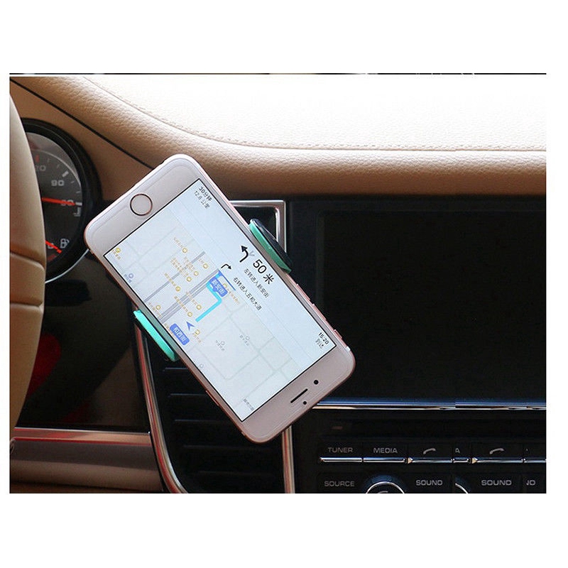 Giá đỡ điện thoại xoay 360 độ thiết kế phổ biến cho xe hơi GPS