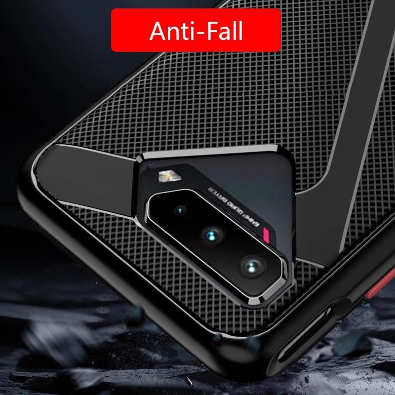 Ốp lưng Rog phone 5 / 5s / 5 Pro / Phone 6 / Phone 7 chống sốc kiểu dáng Gaming tản nhiệt cao cấp