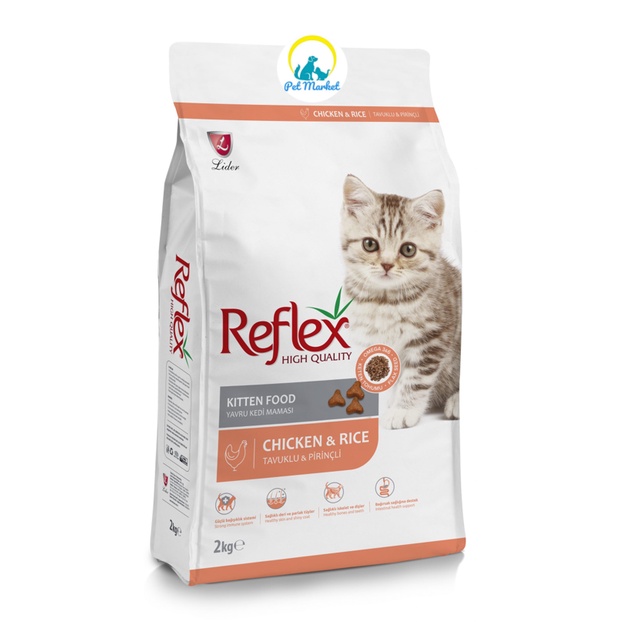 Hạt Reflex Cho Mèo Túi 2kg - Cho Mèo Lớn và Mèo Con -Thổ Nhĩ Kỳ