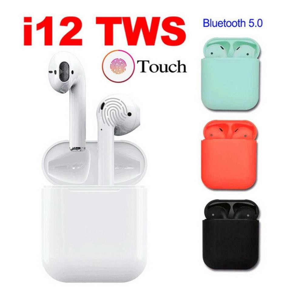 Tai Nghe Bluetooth Airpods i12 Pro TWS Inpods - Cảm Biến Vân Tay Giá Rẻ Love.Case