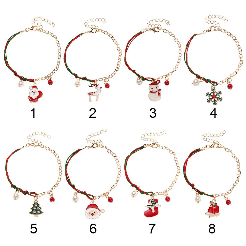 Vòng Tay Mặt Hình Cây Thông Giáng Sinh Bằng Hợp Kim Thời Trang Cho Nữ