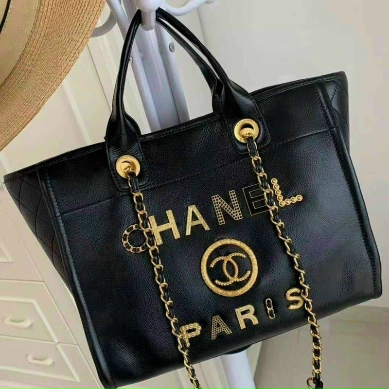 🌺TÚI XÁCH CHÁNEL SHOPPING BAG ĐÍNH CHỮ🌺 [HÀNG CAO CẤP]