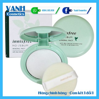 Phấn Nén Kiềm Dầu No Sebum Innisfree - Vanh Cosmetics