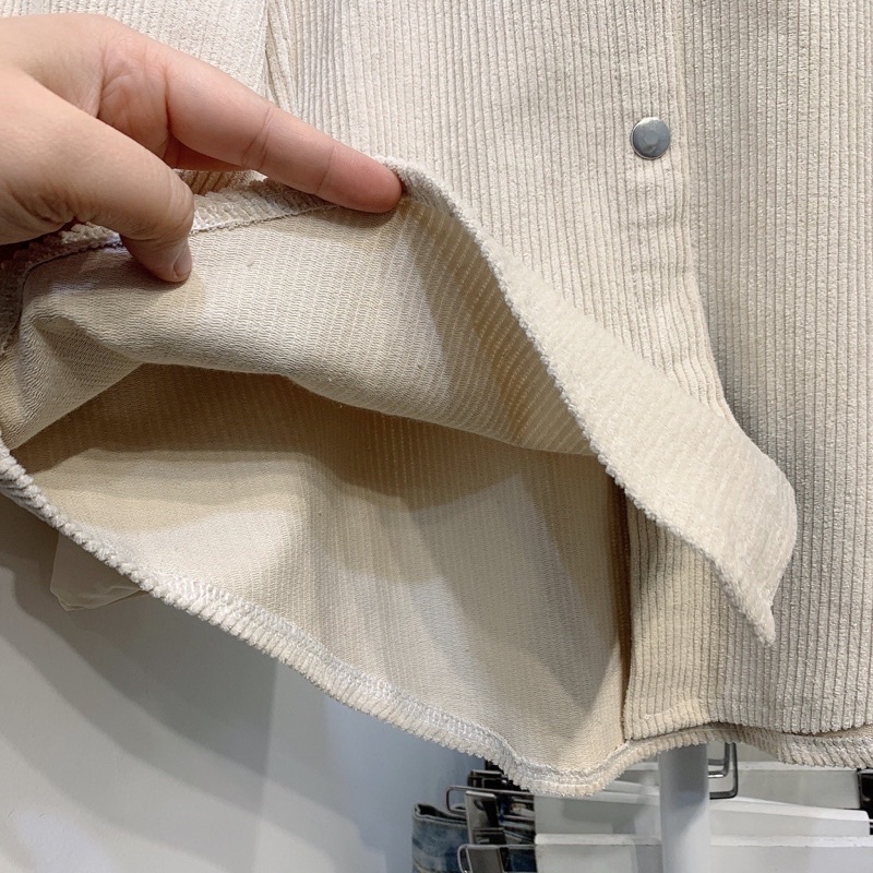 [ HOT ] Áo Sơ Mi Nữ Nhung Form Rộng Tay Phồng Dài Kiểu Ulzzang Mềm Min Dễ Thương Bebe - M1002 | BigBuy360 - bigbuy360.vn