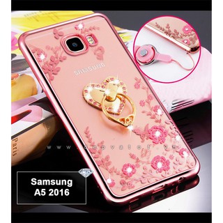Ốp lưng Samsung A5 2016 dẻo hình hoa