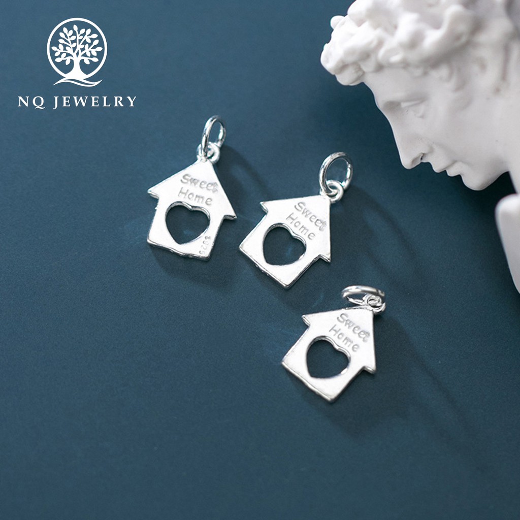 Charm bạc ngôi nhà treo - NQ Jewelry
