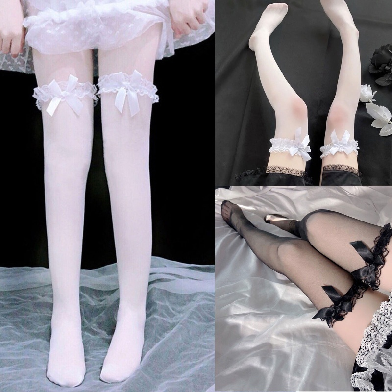 XIXI Tất Chân Ren Dài Qua Gối Thời Trang Gợi Cảm Cho Nữ