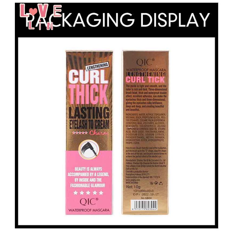 [Hàng mới về] Mascara 4D QIC làm dày dài và cong mi chống thấm nước tự nhiên