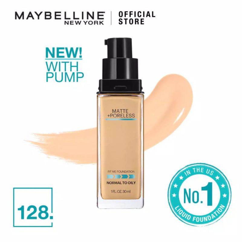 (Hàng Mới Về) Kem Nền Maybelline Fit Me Màu Nude Tự Nhiên 120 Beige & 128