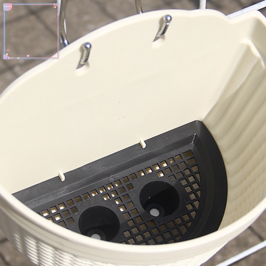 Chậu Trồng Cây Hình Bán Nguyệt Bằng Nhựa Treo Tường Trang Trí Nội Thất