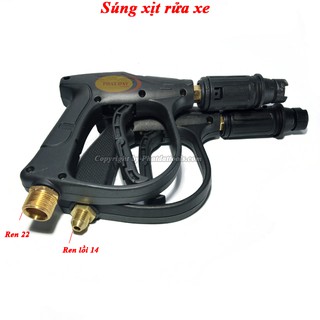 Súng rửa xe chỉnh tia áp lực cao loại 1