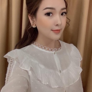 Áo sơ mi chấm bi nổi zara