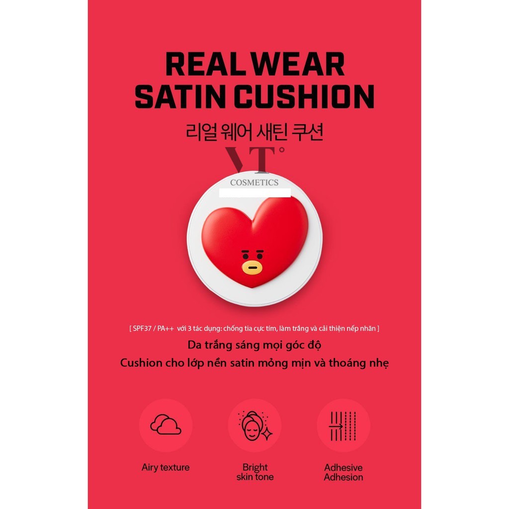 [PHẤN NỀN VT BT21] VT BT21 REAL WEAR SATIN CUSHION