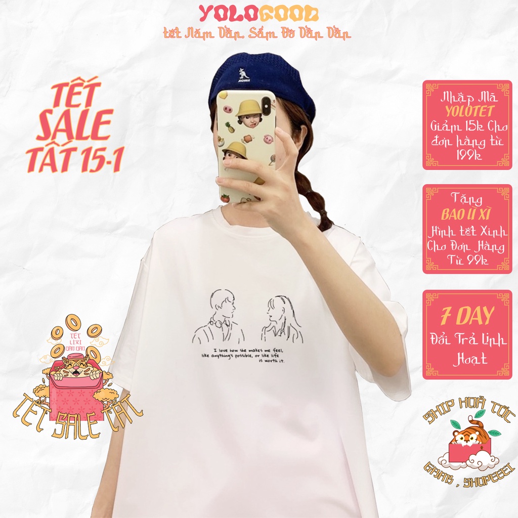 Áo thun tay lỡ  I Love How She  phông Unisex nam nữ tee oversize form rộng pull Ulzzang Streetwear Hàn Quốc vải mềm