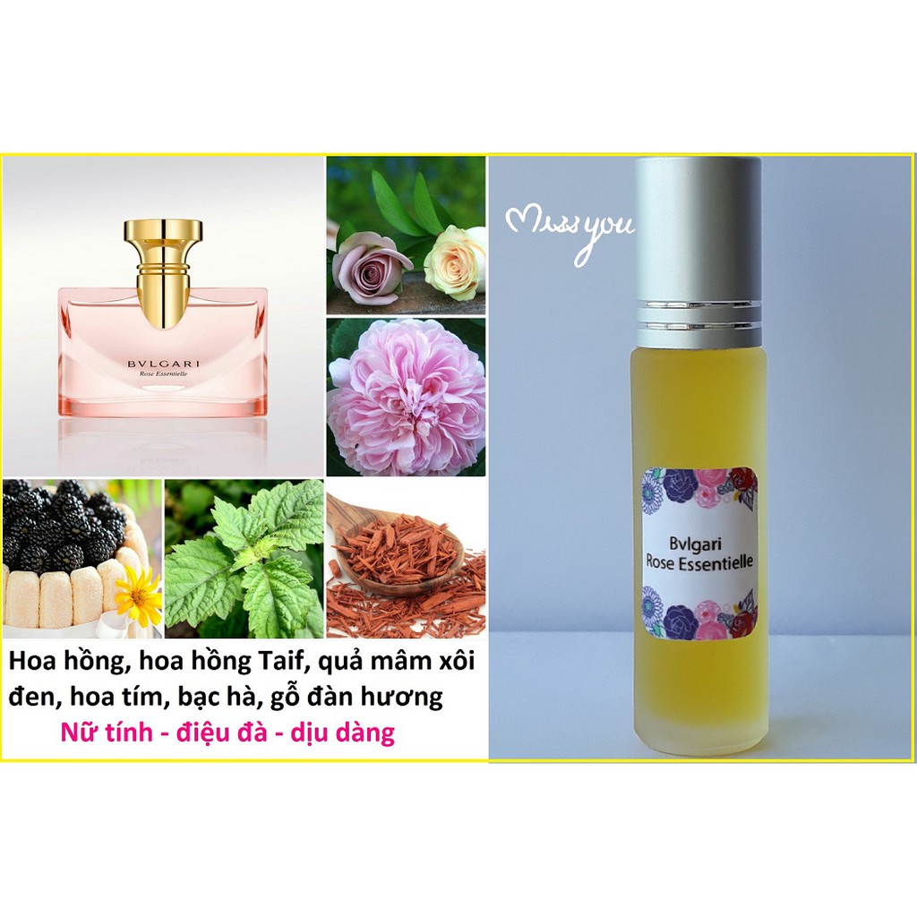 Tinh Dầu Nước Hoa Pháp Bvlgari Rose Essentielle