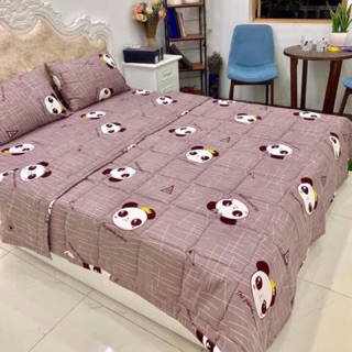 Set chăn trần ga gối đũi