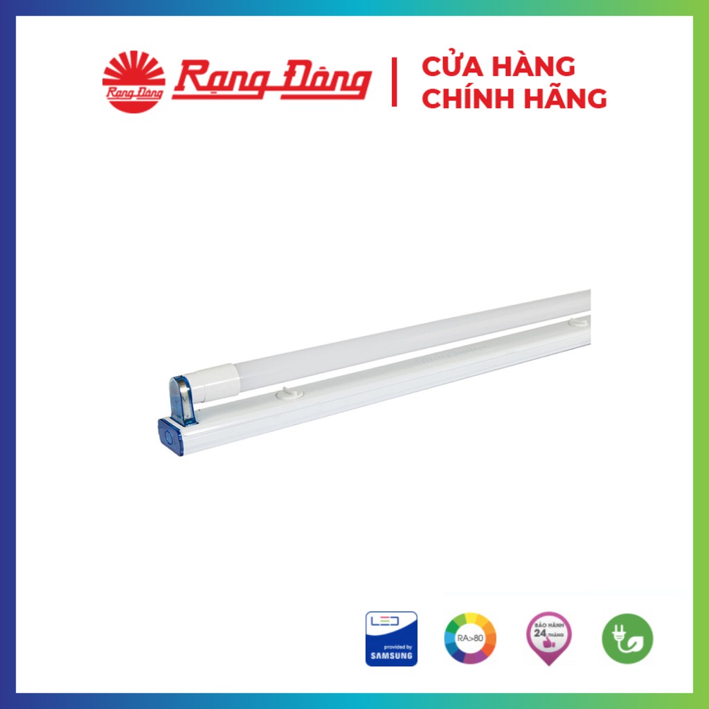Bộ đèn LED Tuýp Rạng Đông, siêu sáng, tiết kiệm điện, độ bền cao, Model: BD T8L N01 M11/10Wx1