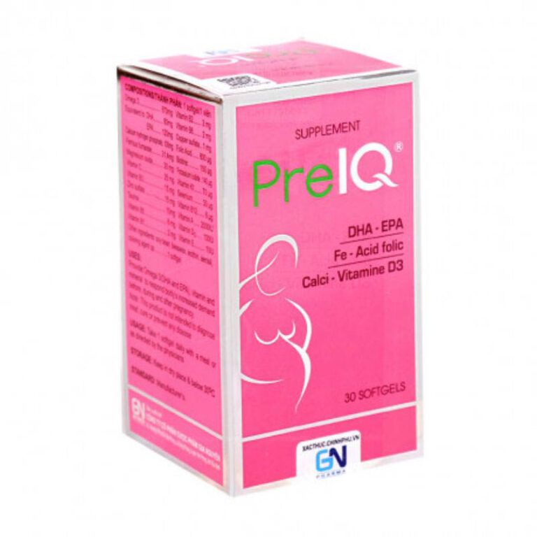 Viên Uống Bổ Bầu PreIQ Gold  - Bổ sung vitamin và khoáng chất cho phụ nữ có thai & cho con bú