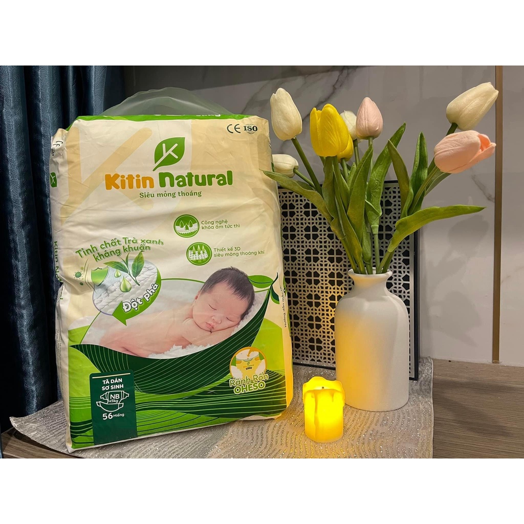 Tã Kitin Natural Size NB56,S50,M44,L40,XL38,XXL36,XXXL34