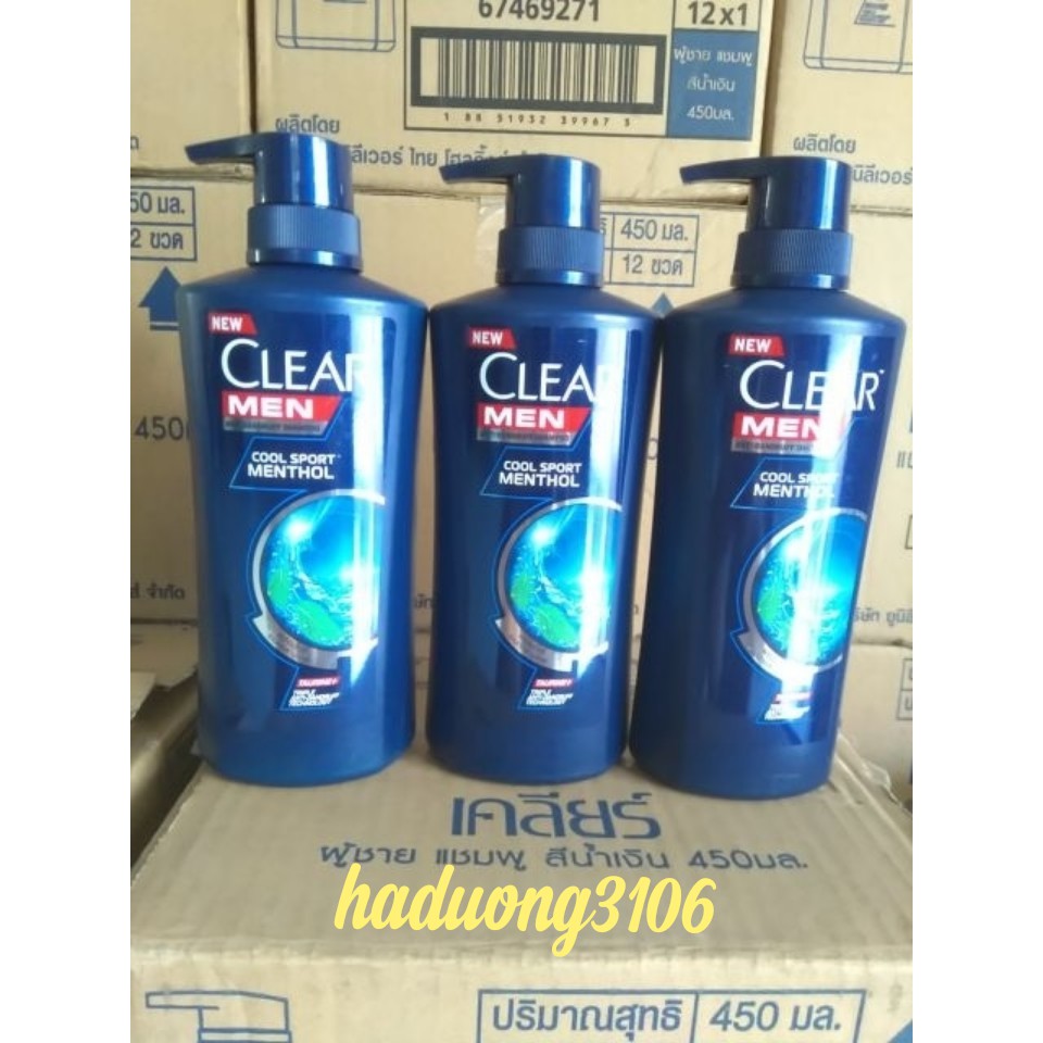 Dầu gội Clear Men Thái lan 450ml