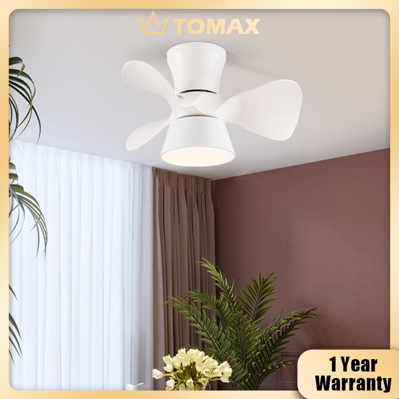 Đèn led TOMAX 55CM đèn quạt trần nhỏ 3 cánh sắc màu thích hợp phòng ngủ trẻ em