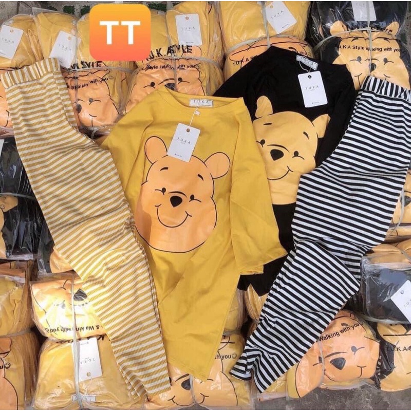 SET BỘ GẤU POOH SIÊU XINH VẢI ĐẸP