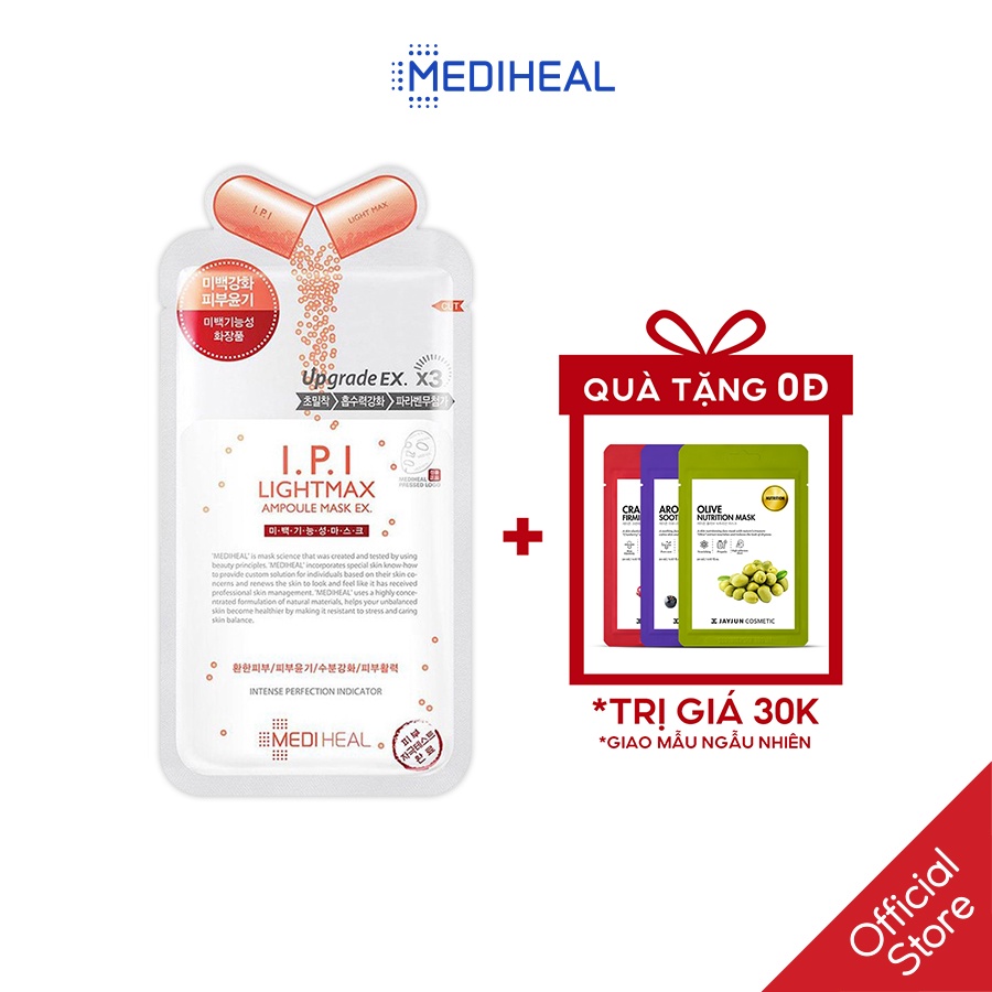 [Mã COSDEP -8% ĐH250k]Mặt Nạ Chứa Tinh Chất I.P.I Giúp Sáng Da Mediheal I.P.I Lightmax Ampoule Mask EX 27ml [K8]